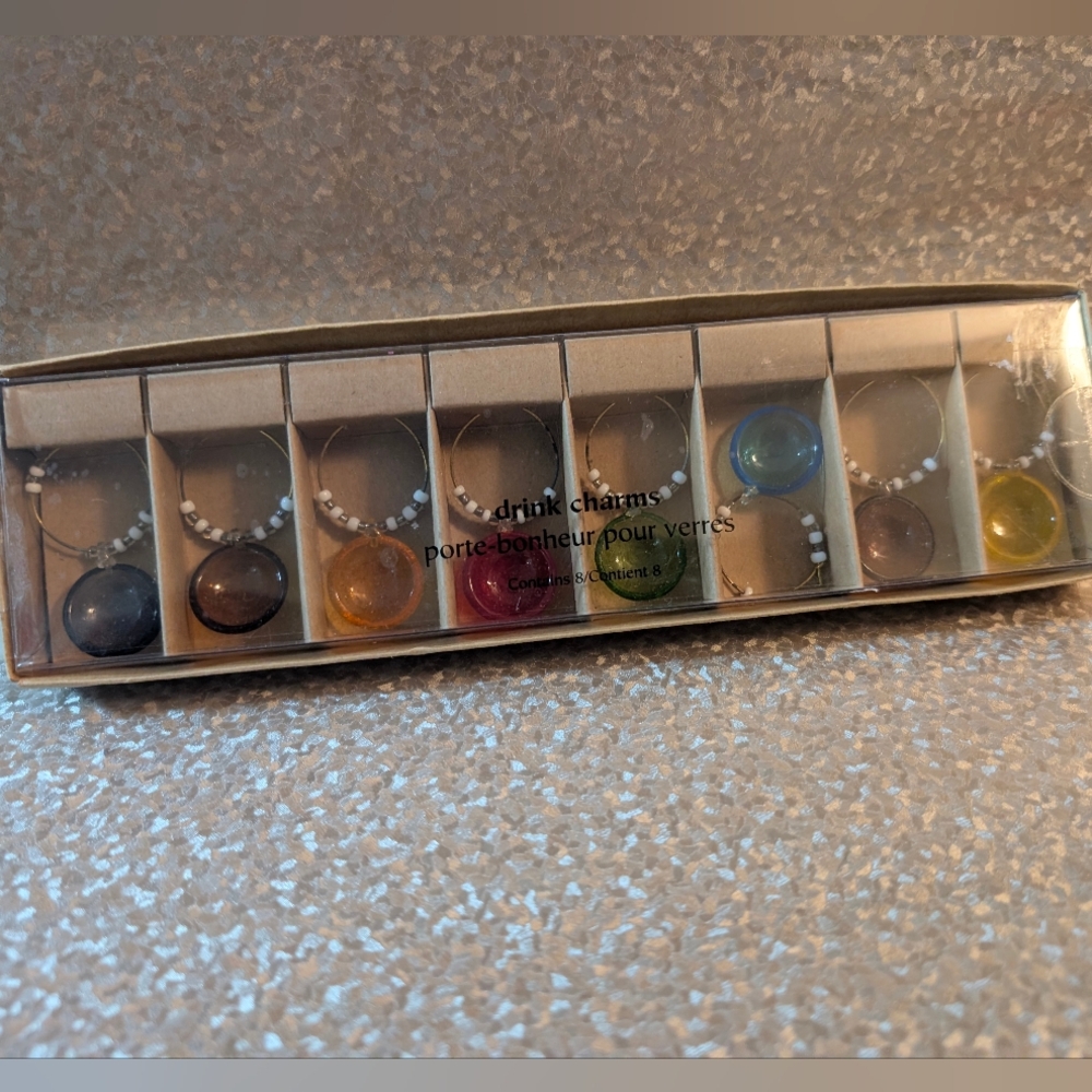 Pier 1 Imports Multicolor Drink Charms Set Of 8